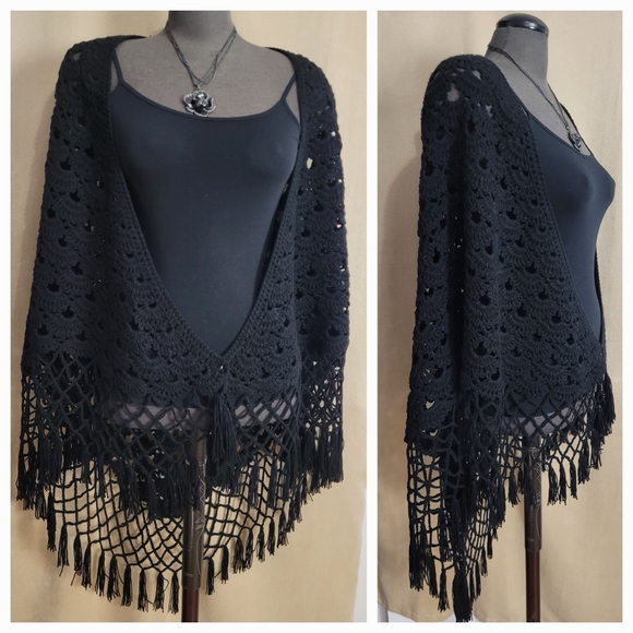 Crochet Sweater Shawl / OS - Picture 2 of 6